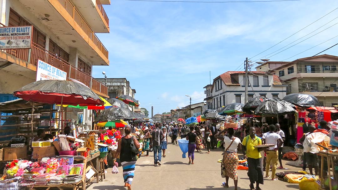 leone sierra freetown street map country africa language indigenous elections travel scene krio west civil google bank nigerians needs march