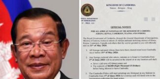 Cambodia Orders African Nationals To Leave By May 31st Or Face Jail and Fines